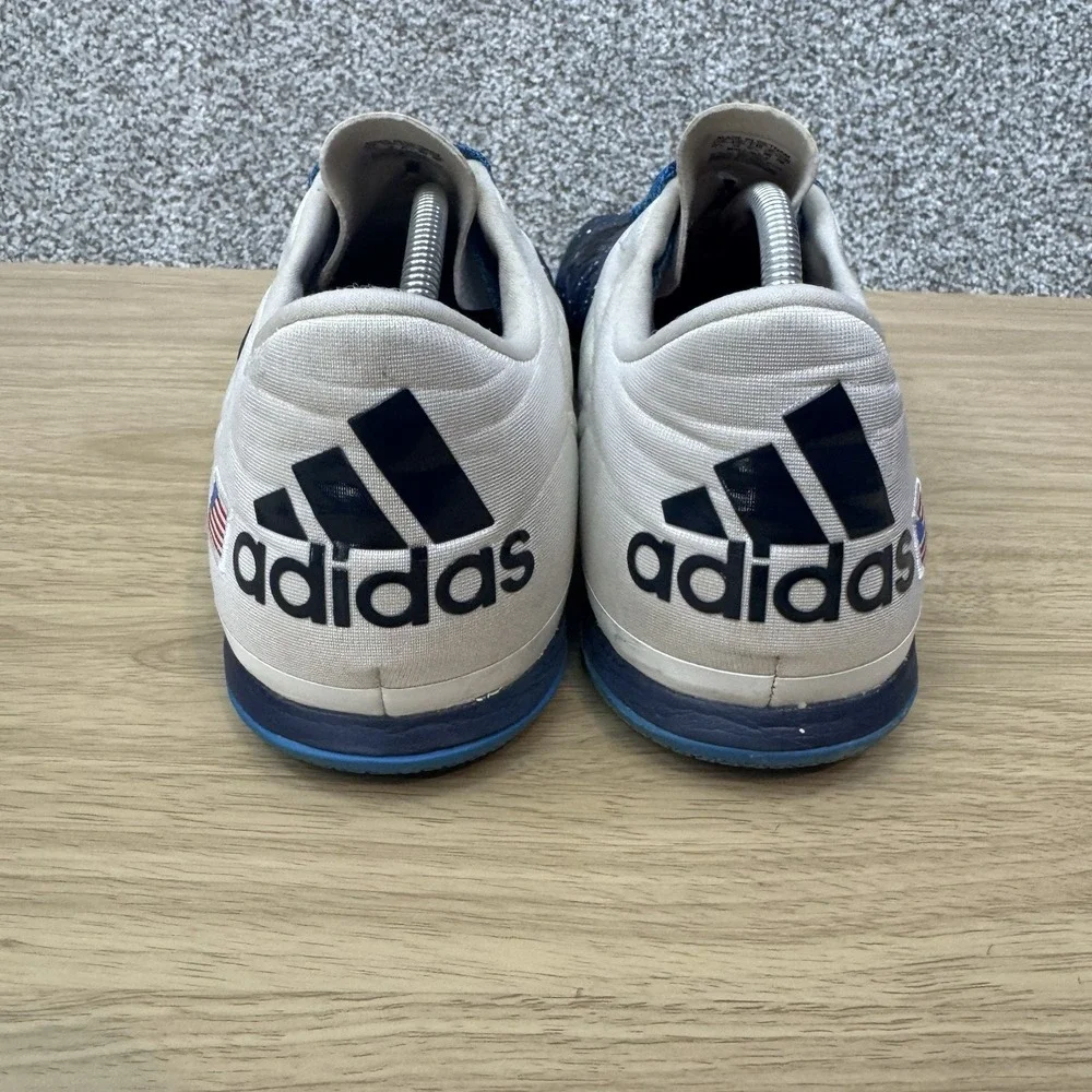 Adidas Shoes Men's Size 12.5 Court X 15.2‎ Collegiate Navy White USA Flag AQ2523